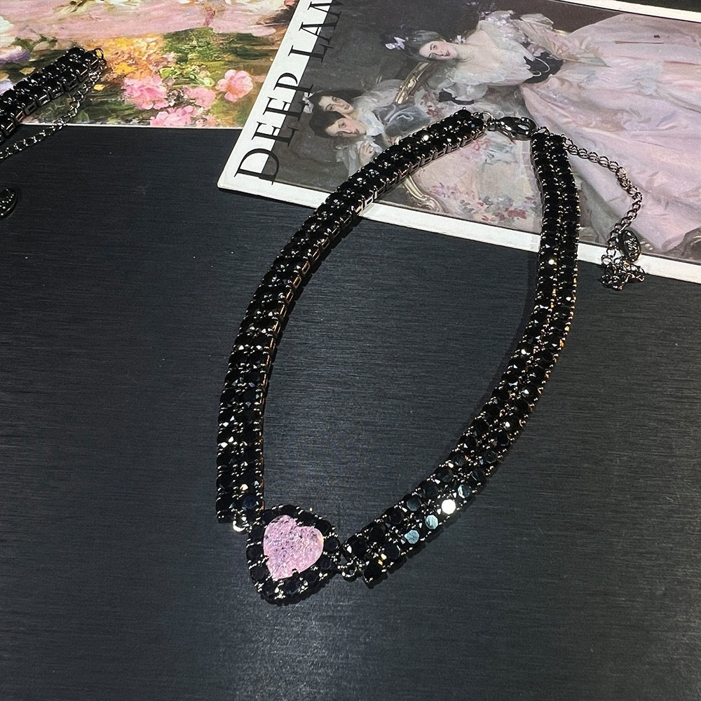 Pale Luna Frozen Heart Collection: Icy Crystal & Sweetheart Jewelry Set