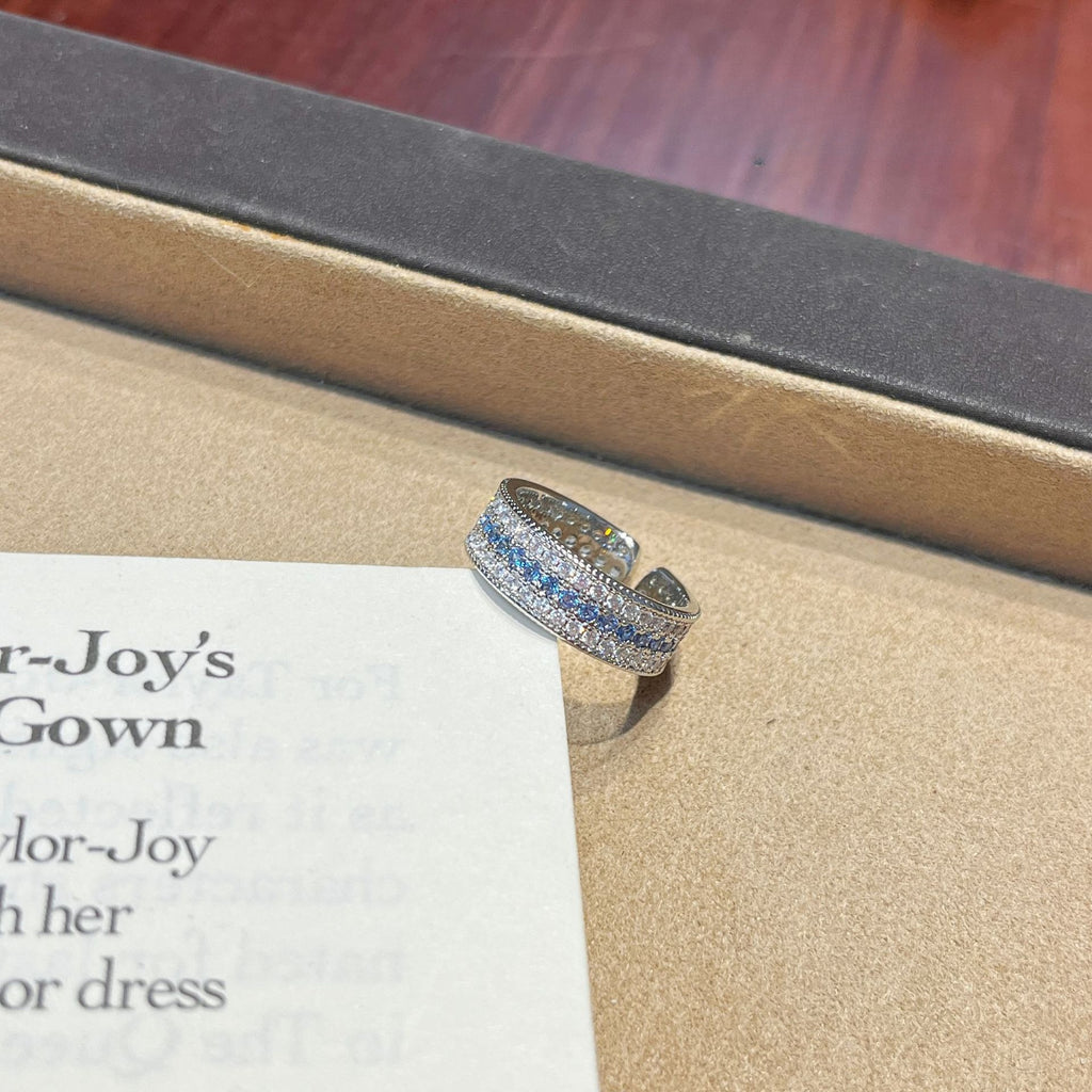 Deep Sea Diamond Set – Full Pavé Ring, Necklace & Bangle