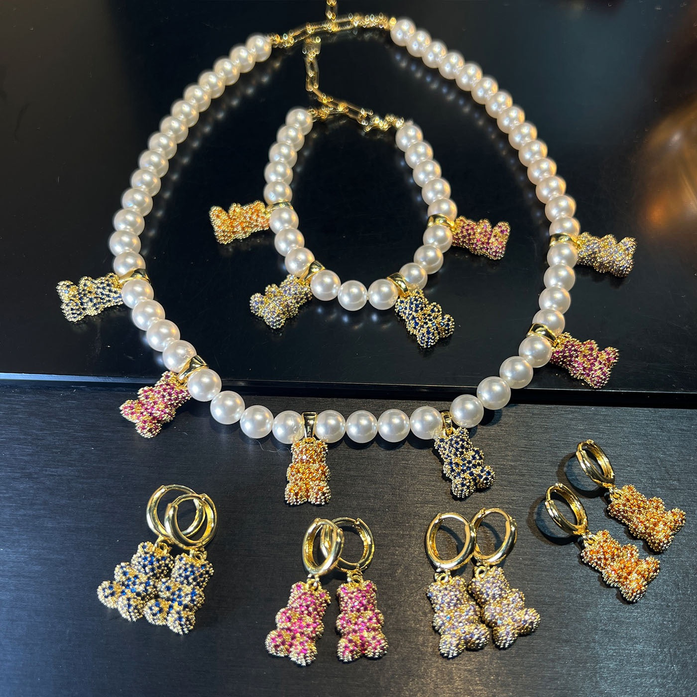 Pale Luna Marrakech Cub Collection: Micro-Pavé Zircon & Gold-Plated Jewelry