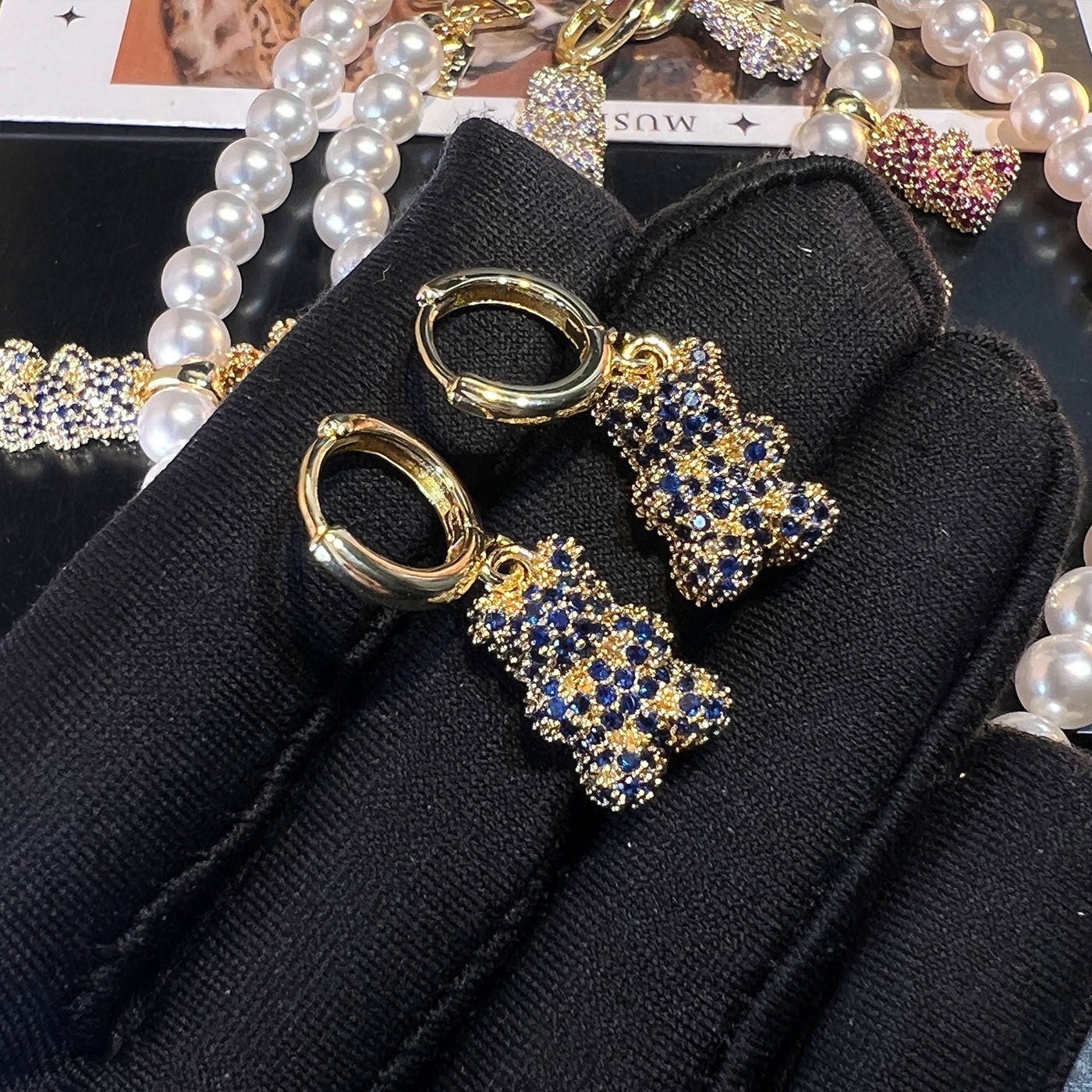 Pale Luna Marrakech Cub Collection: Micro-Pavé Zircon & Gold-Plated Jewelry