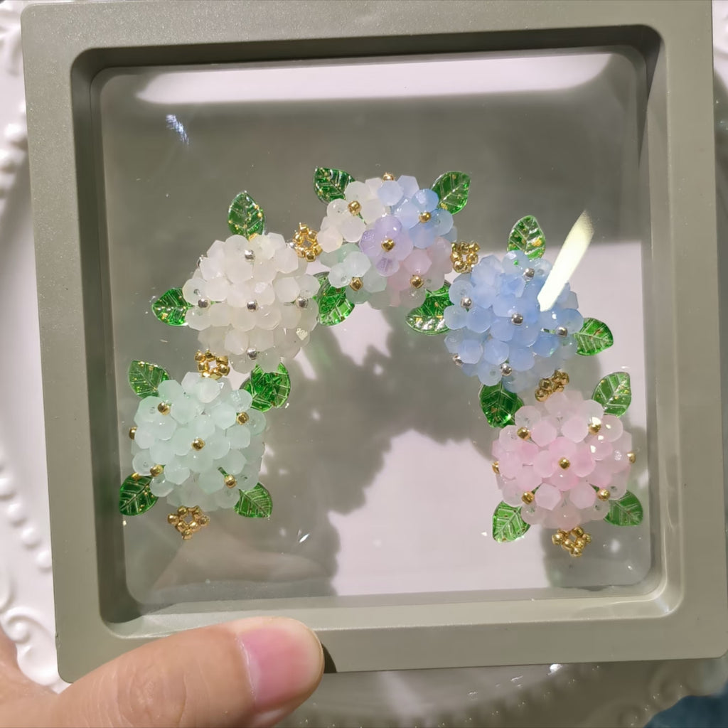 Endless Summer Hydrangea Bracelet – DIY Kit or Finished | 24 Floral Colors