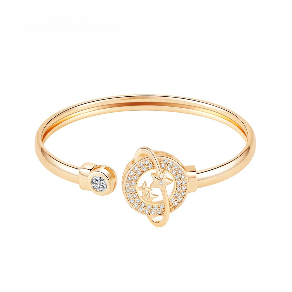 Flower & Star Diamond Bangle – 5 Cosmic Designs