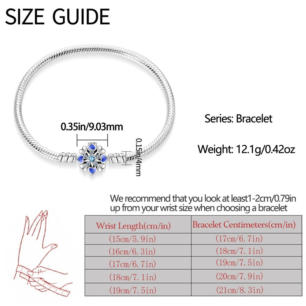 Minimalist Adjustable Chain Bracelet for Charms - Sterling Silver Plated