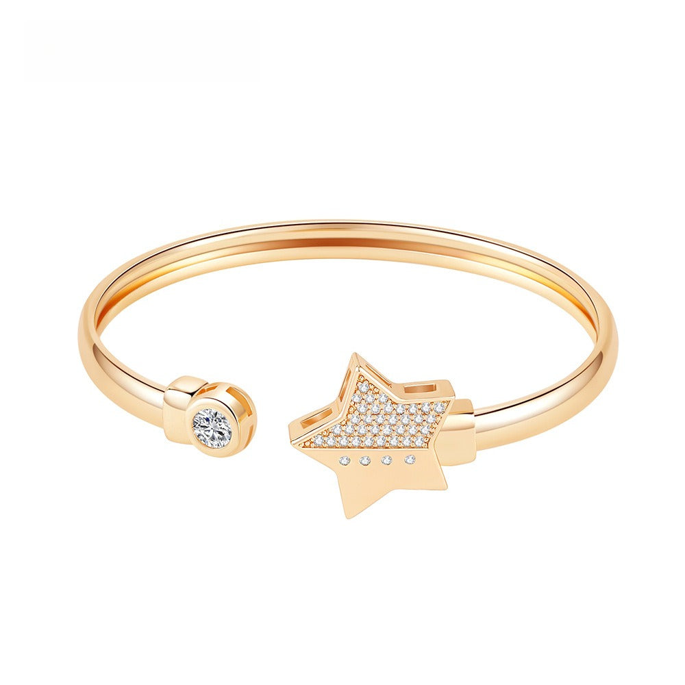 Flower & Star Diamond Bangle – 5 Cosmic Designs