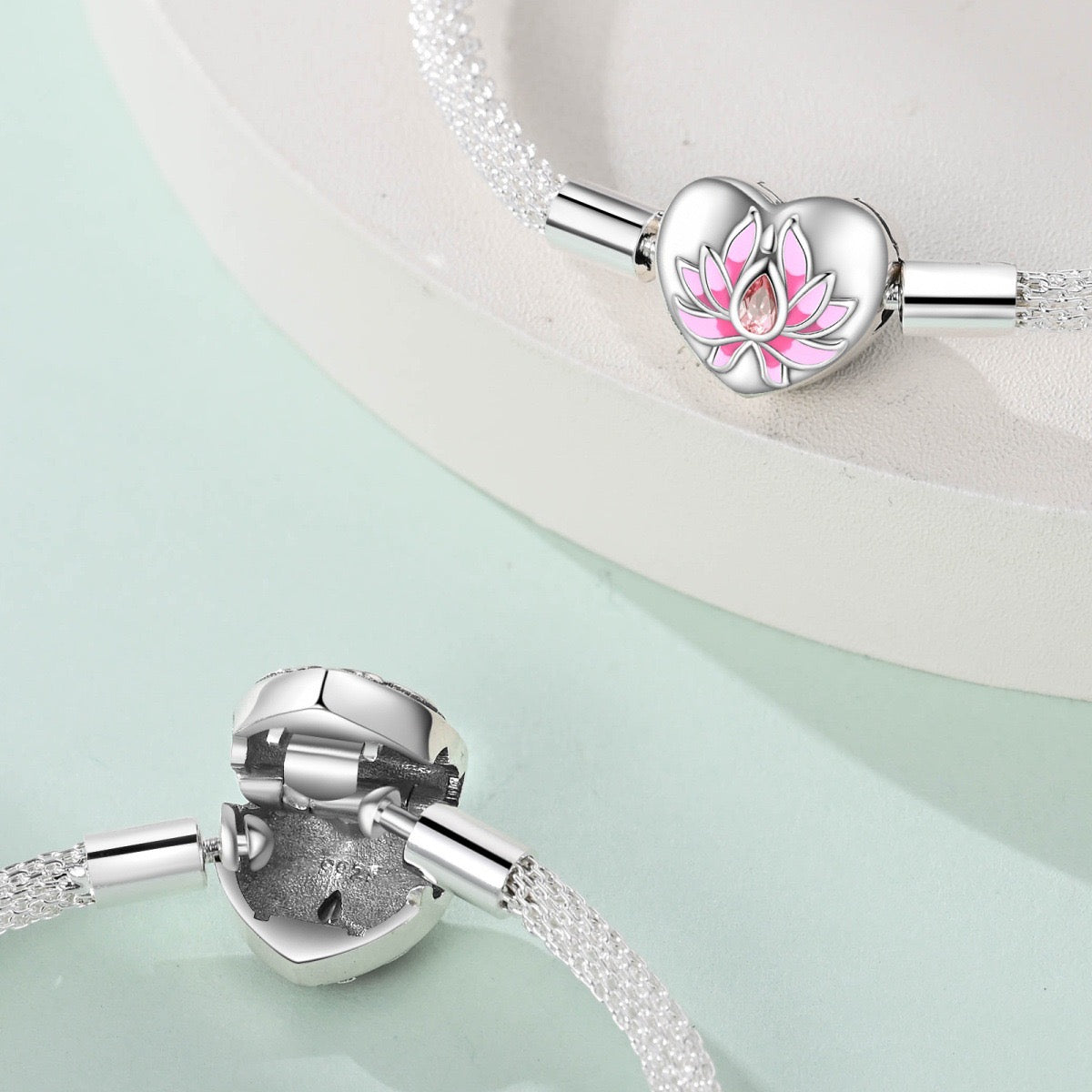 Minimalist Adjustable Chain Bracelet for Charms - Sterling Silver Plated