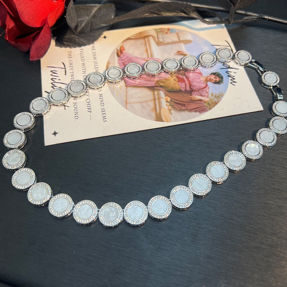 Modern Celestial Jewelry Set - Sphere & Orbit Necklace, Bracelet, Earrings