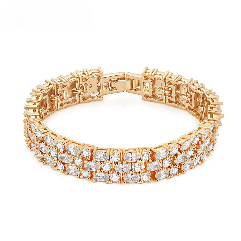 Full Pavé Circle Bracelet – 5 Designs (Gold/Silver)