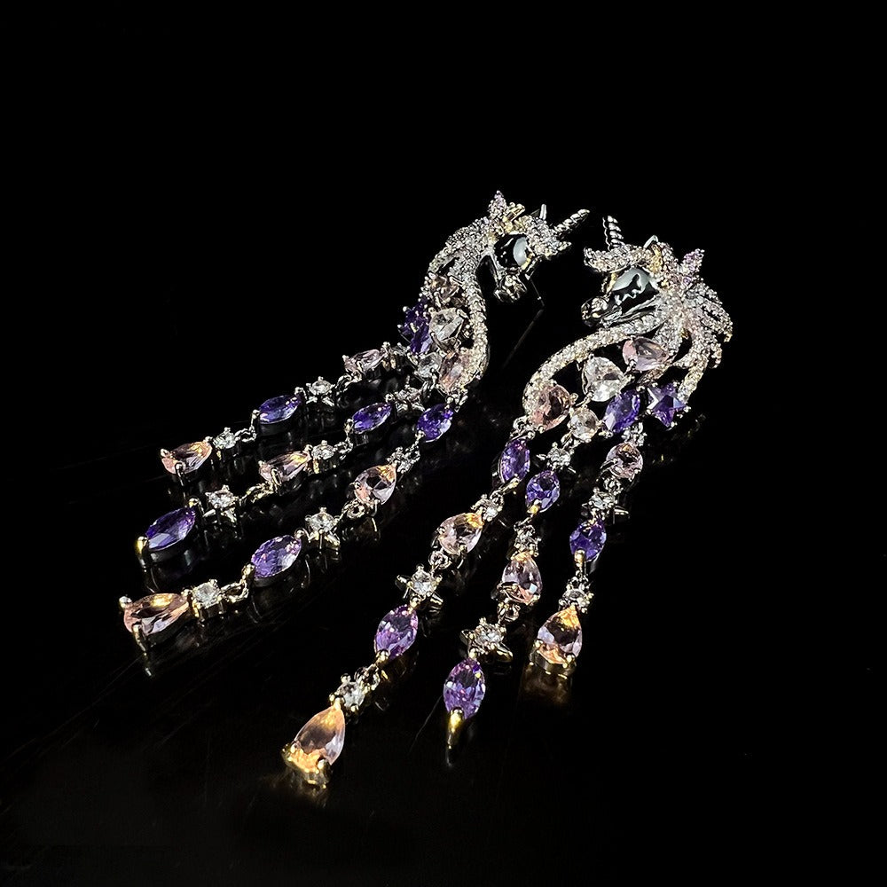 Unicorn Tassel Earrings