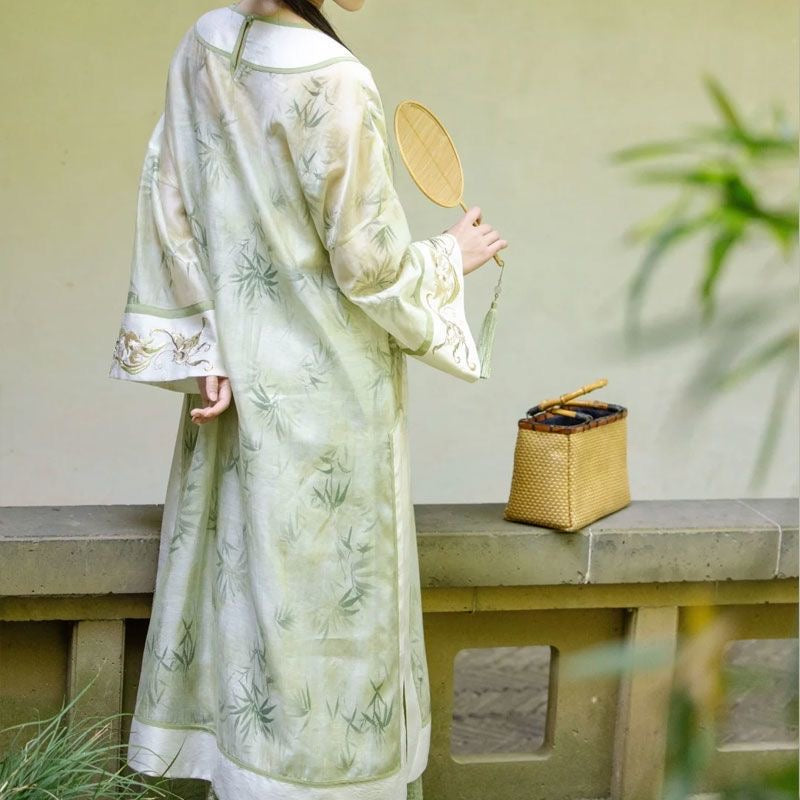 Heavy Embroidery Hanfu-Style Set – Dress + Slip + Skirt