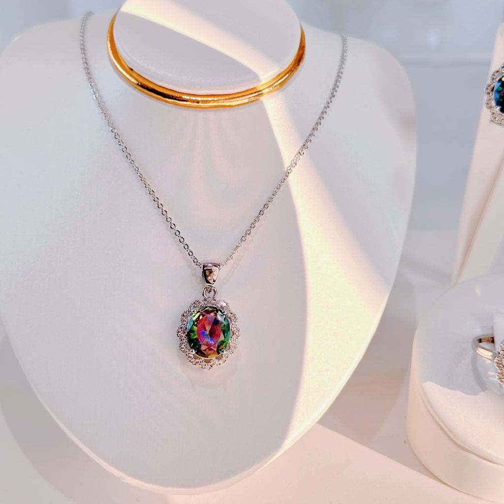 3-Piece Minimalist Jewelry Set - Dainty Gold Necklace, Earrings & Ring Gift Boxed