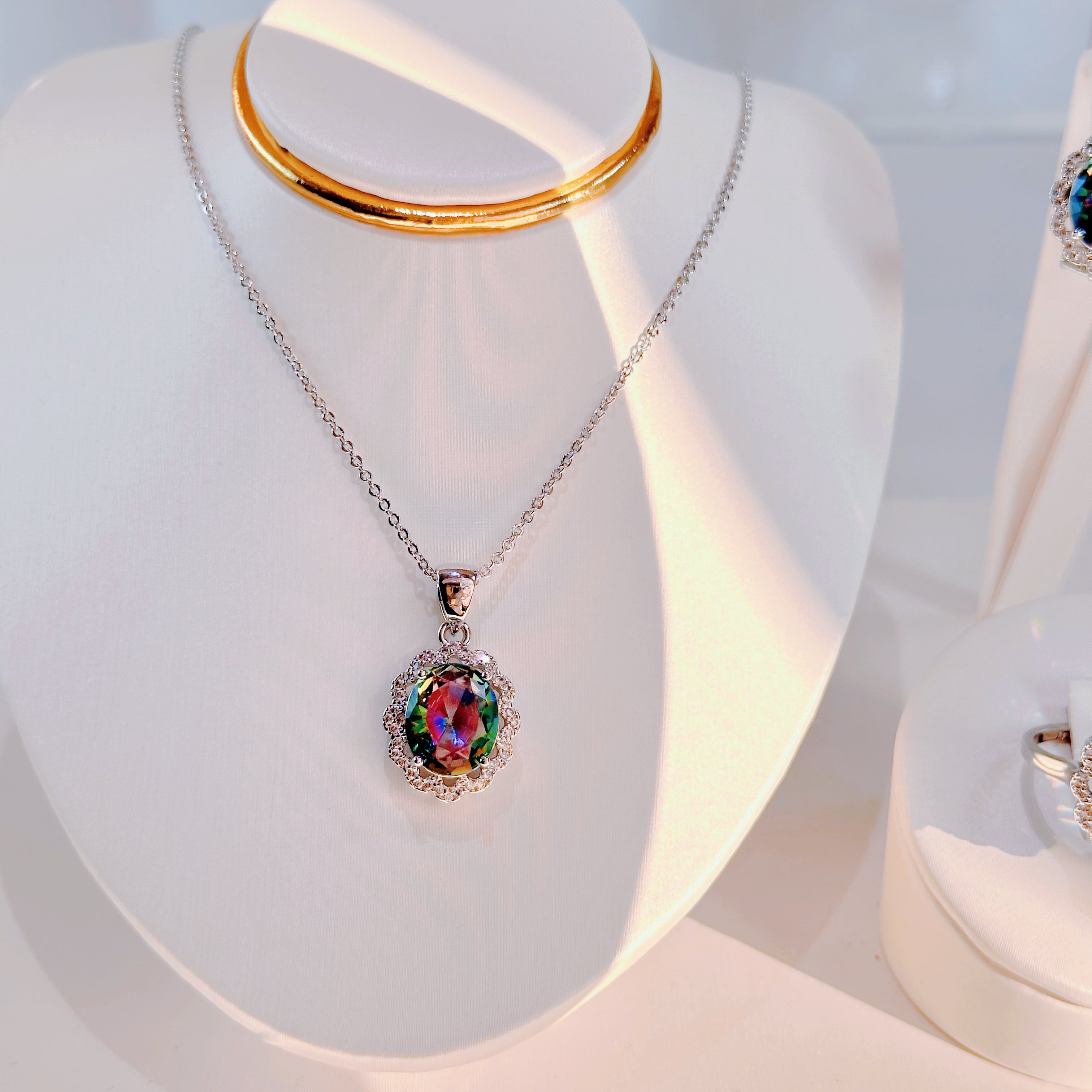 3-Piece Minimalist Jewelry Set - Dainty Gold Necklace, Earrings & Ring Gift Boxed