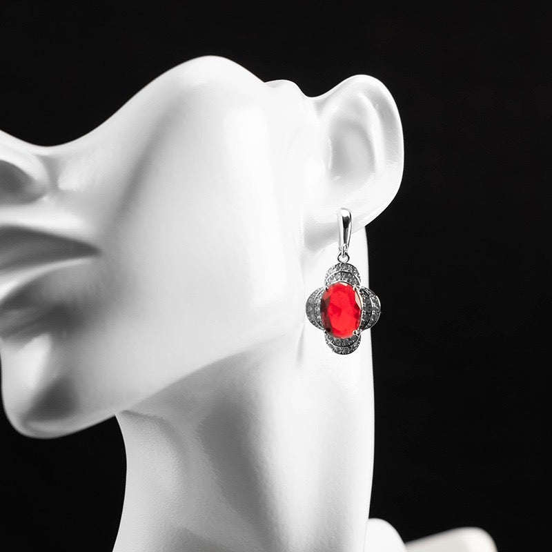 Pale Luna Lumina Trio: Everlasting Zircon Necklace, Ring & Earring Set