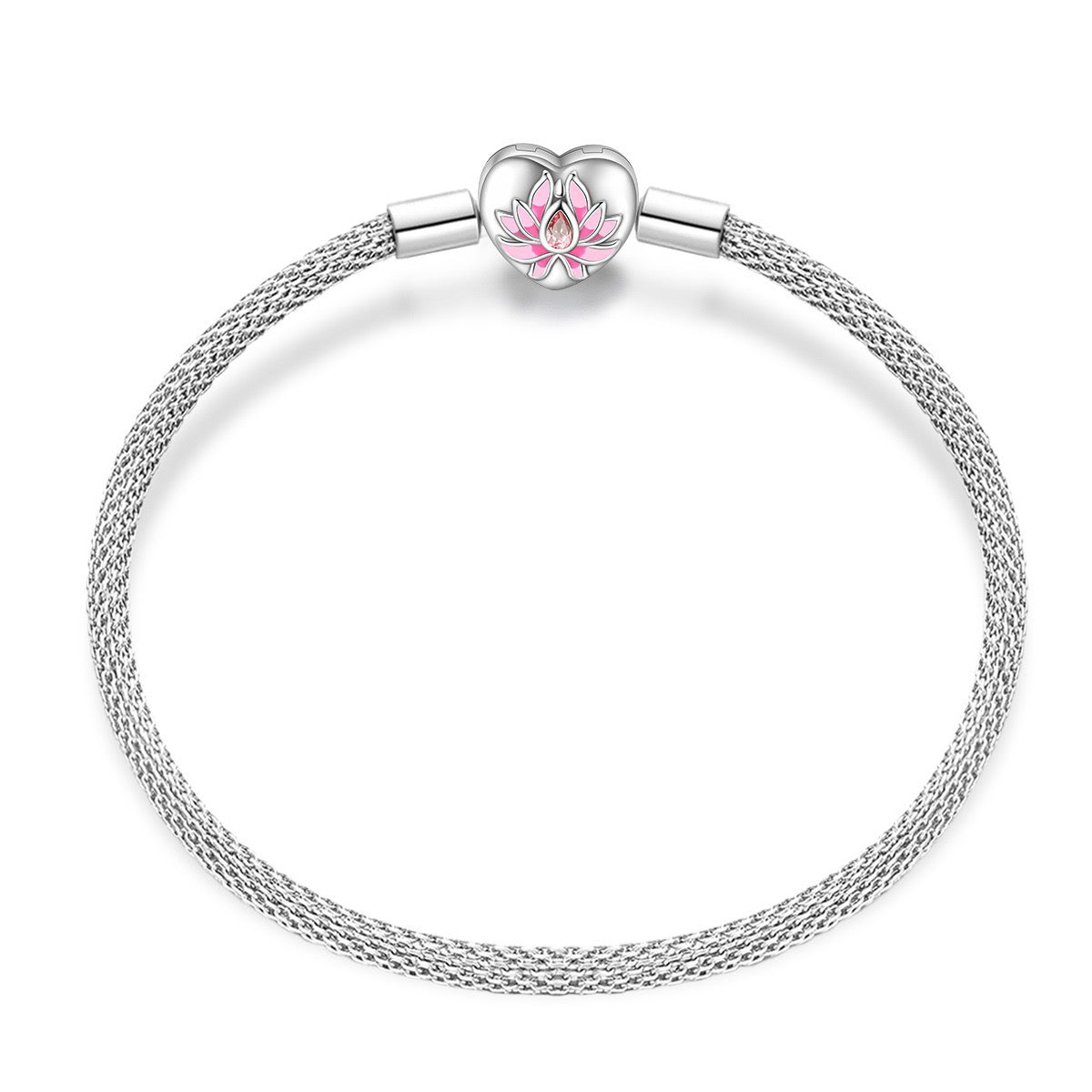 Minimalist Adjustable Chain Bracelet for Charms - Sterling Silver Plated