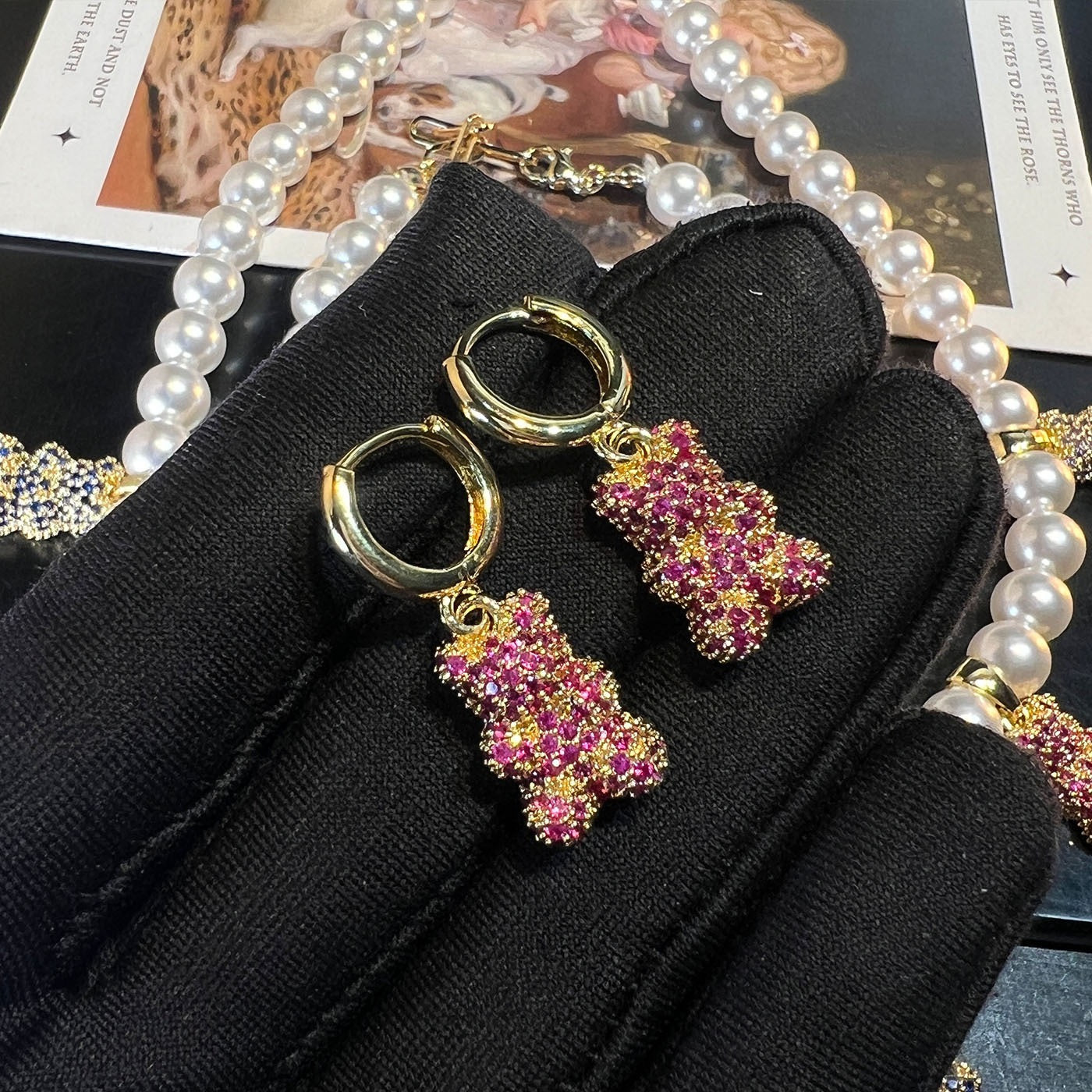 Pale Luna Marrakech Cub Collection: Micro-Pavé Zircon & Gold-Plated Jewelry