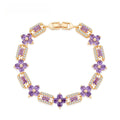 Geometric Circle Zirconia Bracelet – Gold or Silver Tone