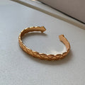 Classic Quilted Open Cuff Bracelet – Lightweight Luxury in 3 Colors