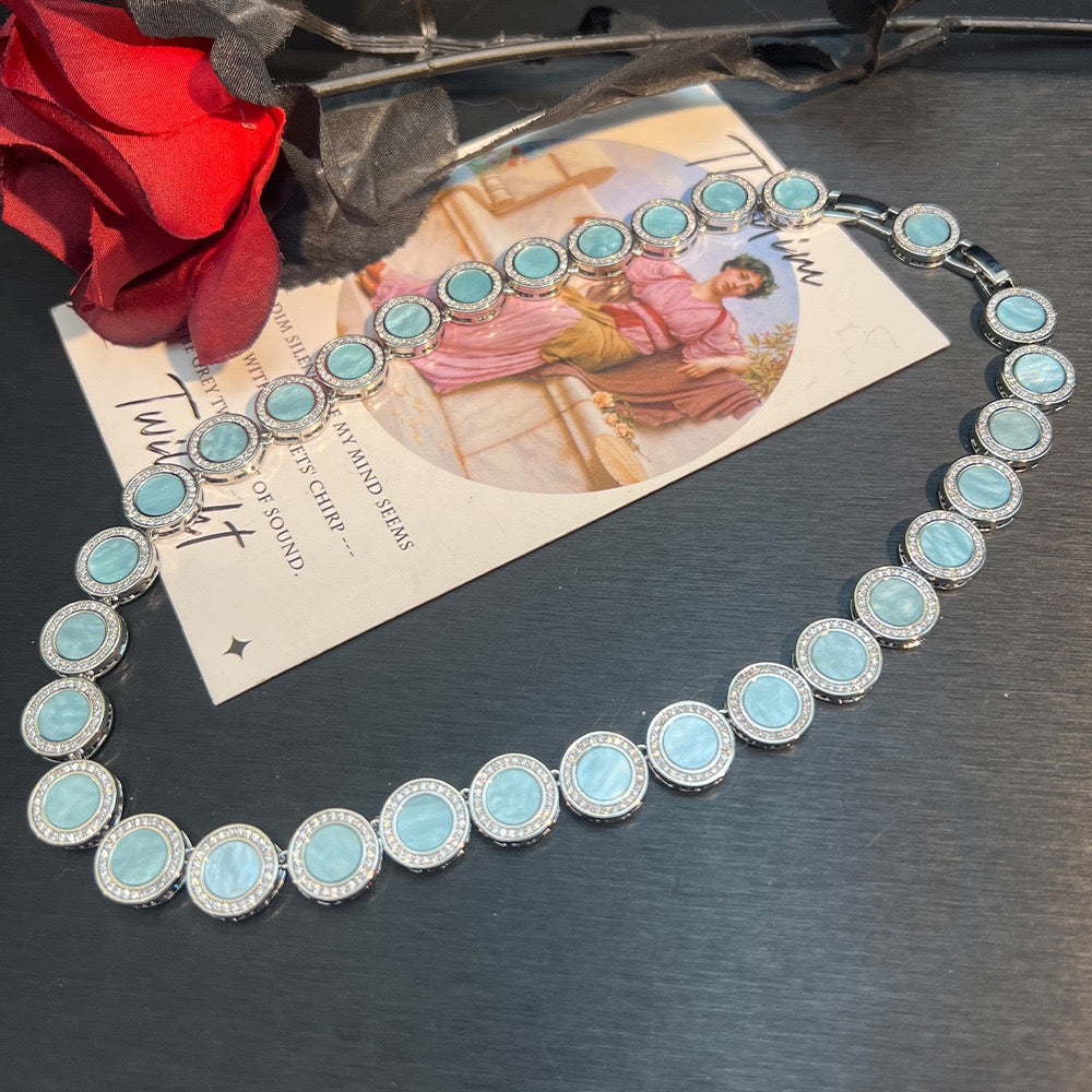 Modern Celestial Jewelry Set - Sphere & Orbit Necklace, Bracelet, Earrings