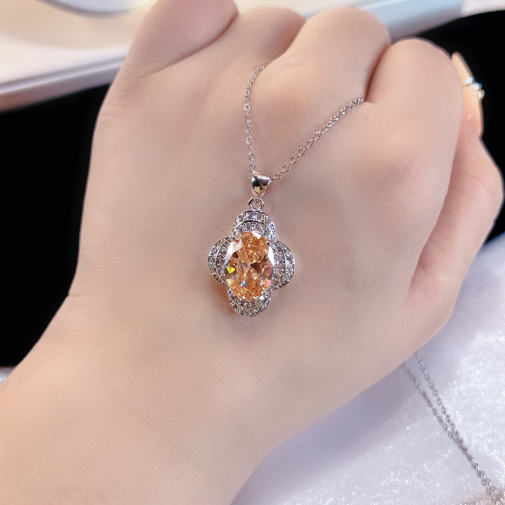 Pale Luna Lumina Trio: Everlasting Zircon Necklace, Ring & Earring Set