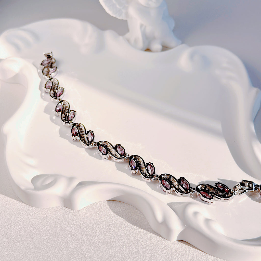 Everyday Sparkle Bracelet - Dainty Zirconia Chain Bracelet for Women | Minimalist Jewelry