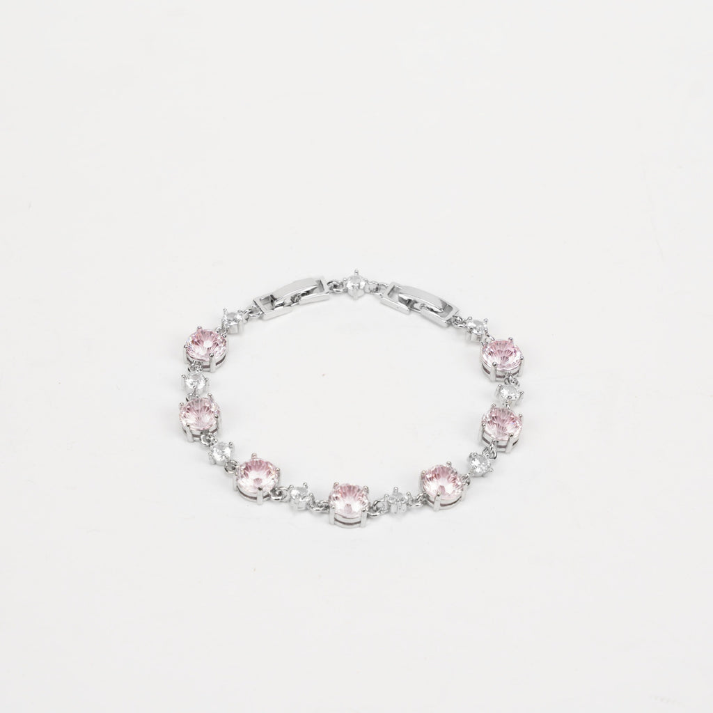 4 Single Color & Rainbow Firework Sparkle Tungsten Carbide Zirconia Tennis Bracelet