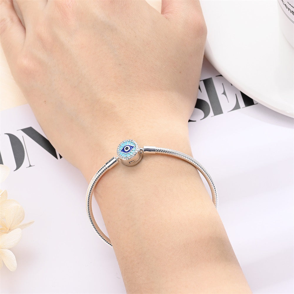 Minimalist Adjustable Chain Bracelet for Charms - Sterling Silver Plated
