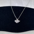 Swan Pendant Necklace - Elegant Zirconia Bird Charm