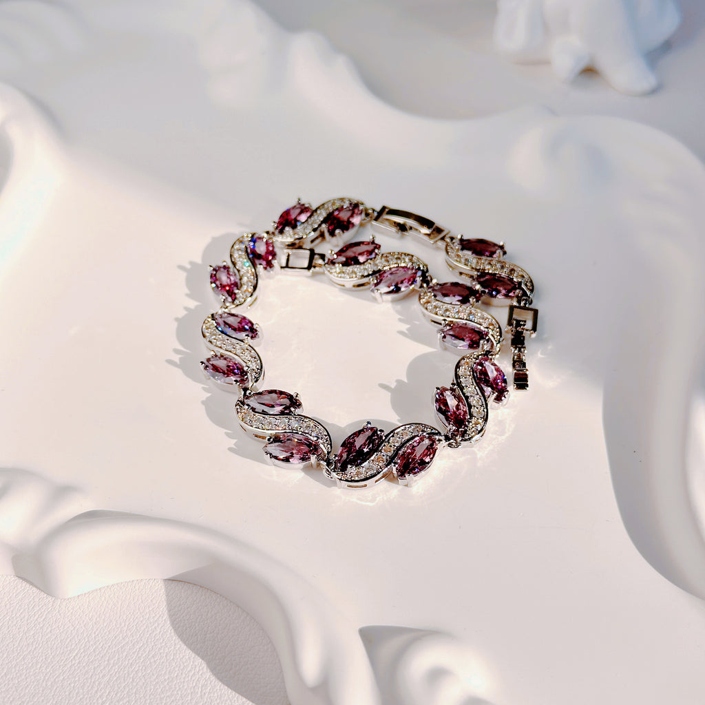 Everyday Sparkle Bracelet - Dainty Zirconia Chain Bracelet for Women | Minimalist Jewelry