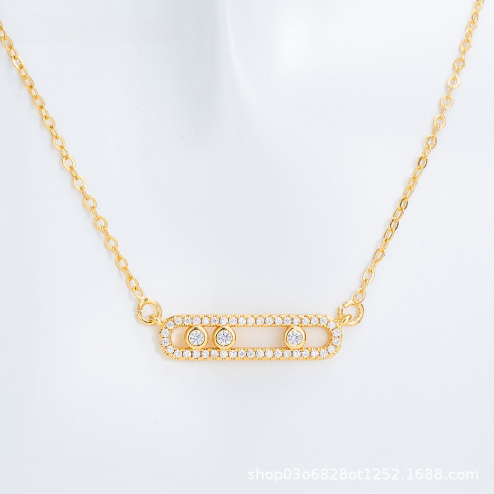 Paperclip Three‑Stone Necklace – 10 Minimalist Designs
