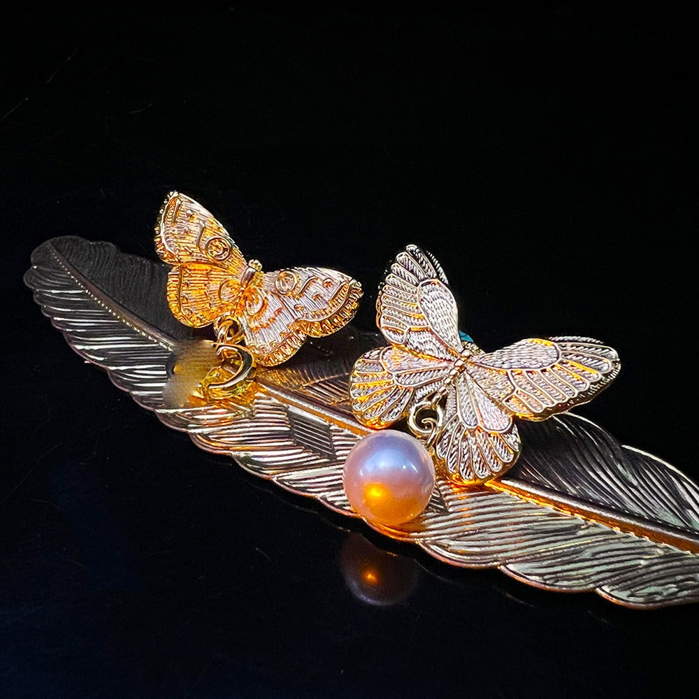 Butterfly Collection – Earrings, Necklace, Bracelet, Ring, Hair Clip (24k Gold)