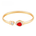 Teardrop Zirconia Bangle – Red, Green or White