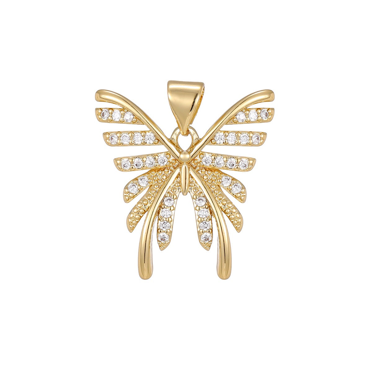 Everyday Butterfly Necklace - Petite 2cm Butterfly Pendant | Dual Color & Design Collection for Women