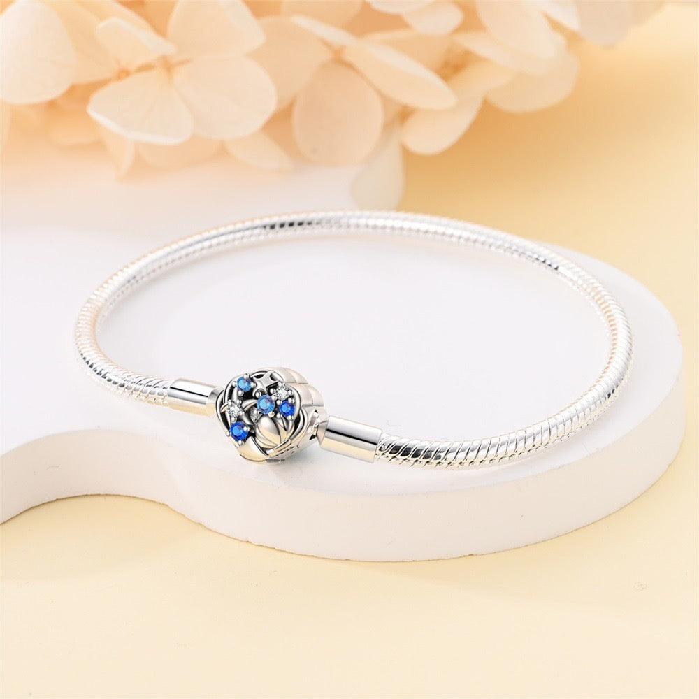 Minimalist Adjustable Chain Bracelet for Charms - Sterling Silver Plated