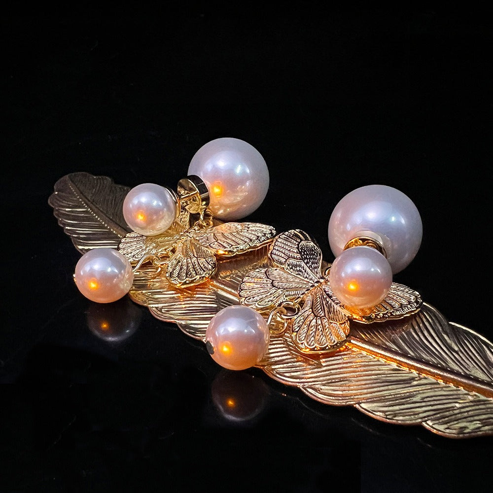 Butterfly Collection – Earrings, Necklace, Bracelet, Ring, Hair Clip (24k Gold)