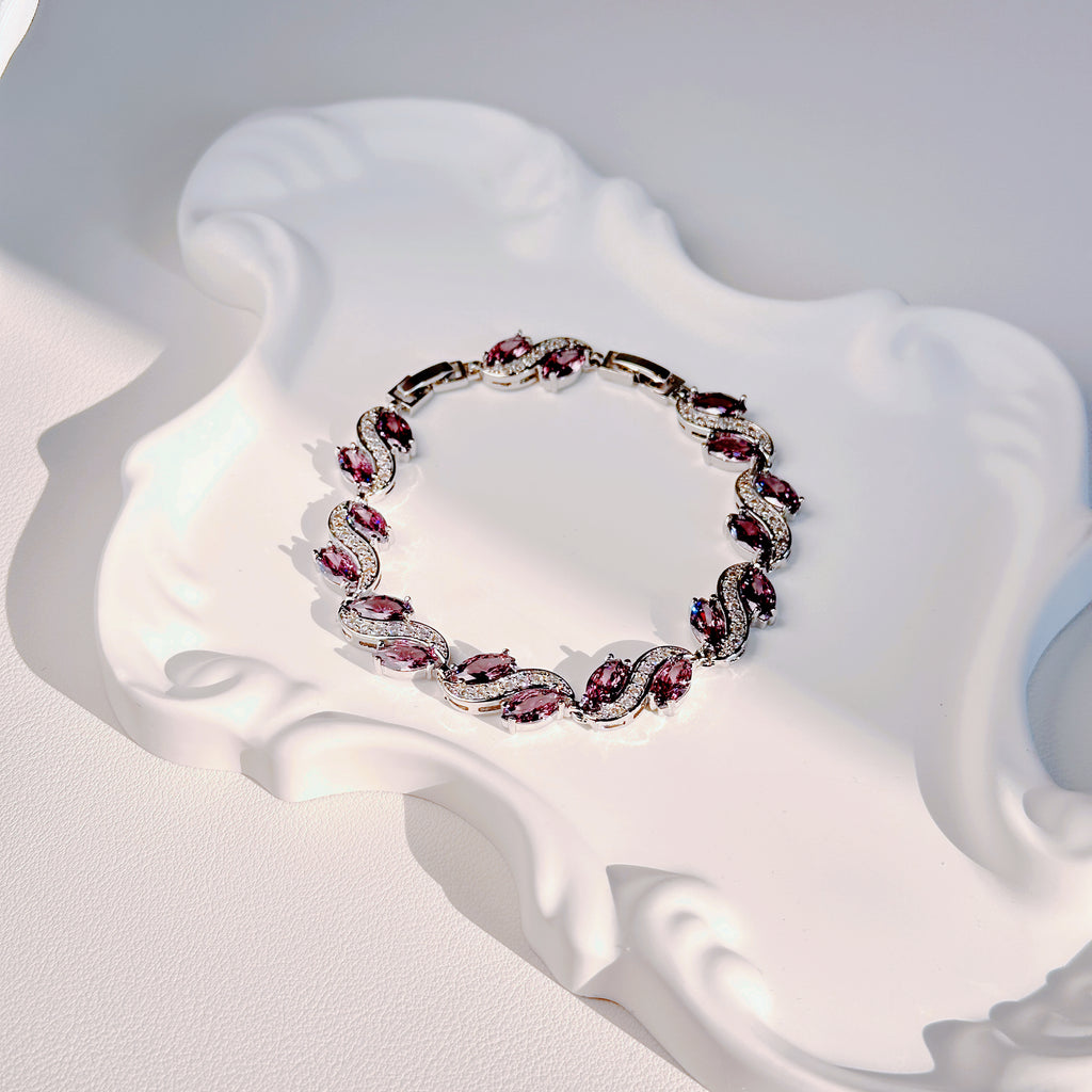 Everyday Sparkle Bracelet - Dainty Zirconia Chain Bracelet for Women | Minimalist Jewelry