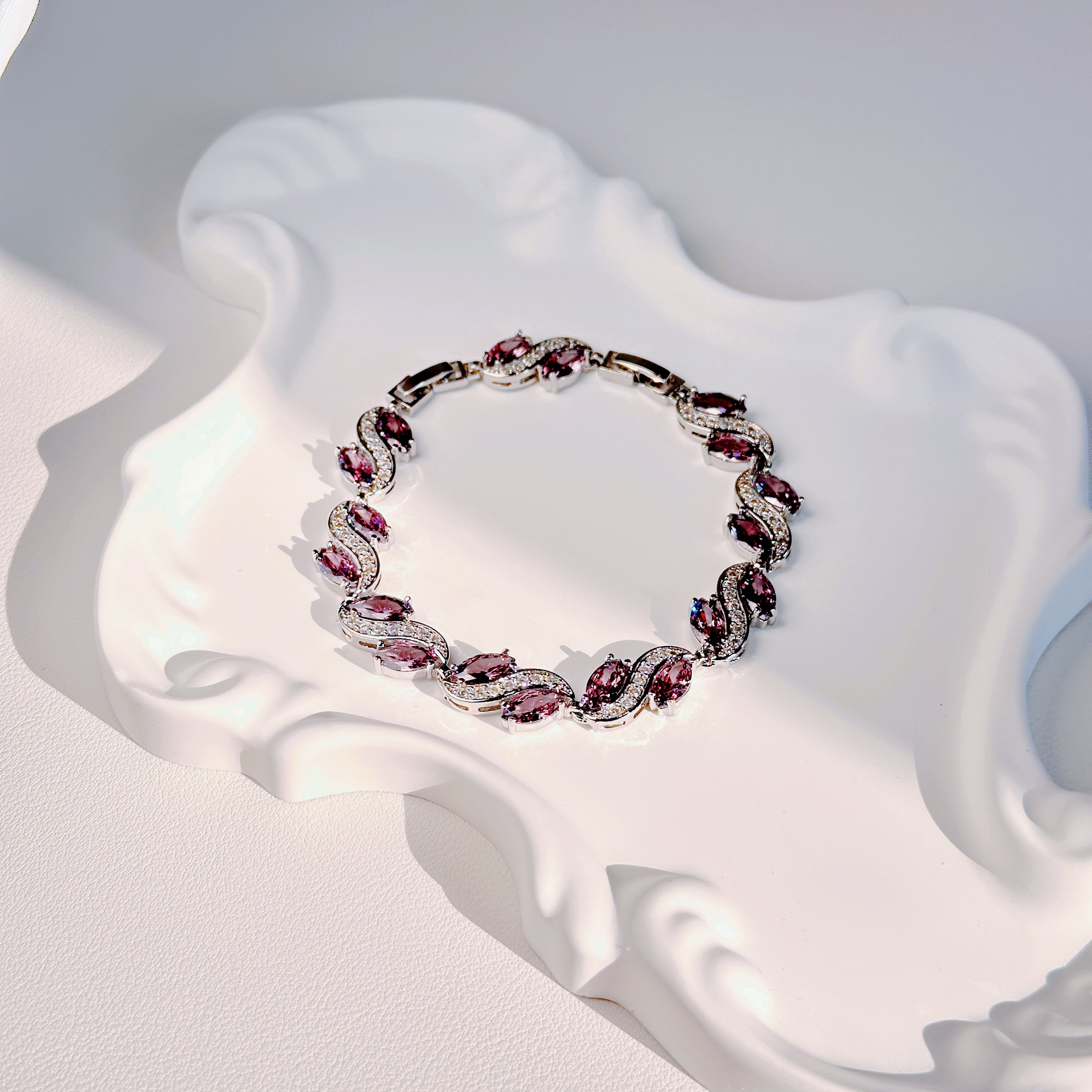 Everyday Sparkle Bracelet - Dainty Zirconia Chain Bracelet for Women | Minimalist Jewelry