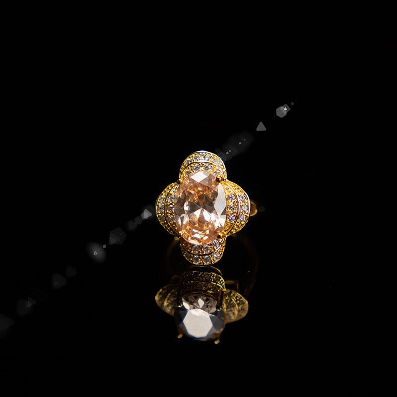 Pale Luna Lumina Trio: Everlasting Zircon Necklace, Ring & Earring Set