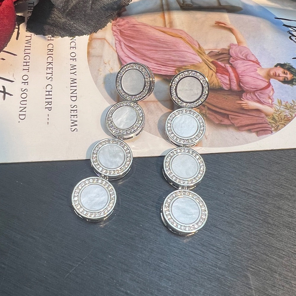 Modern Celestial Jewelry Set - Sphere & Orbit Necklace, Bracelet, Earrings