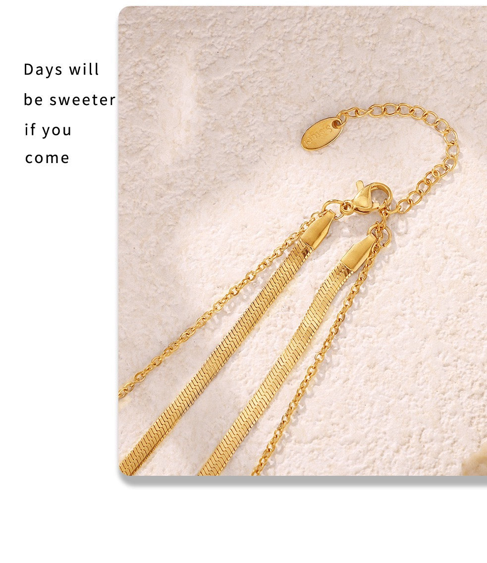 The Gilded Heart Suite - Articulated in Stainless Steel & Cultured Pearl