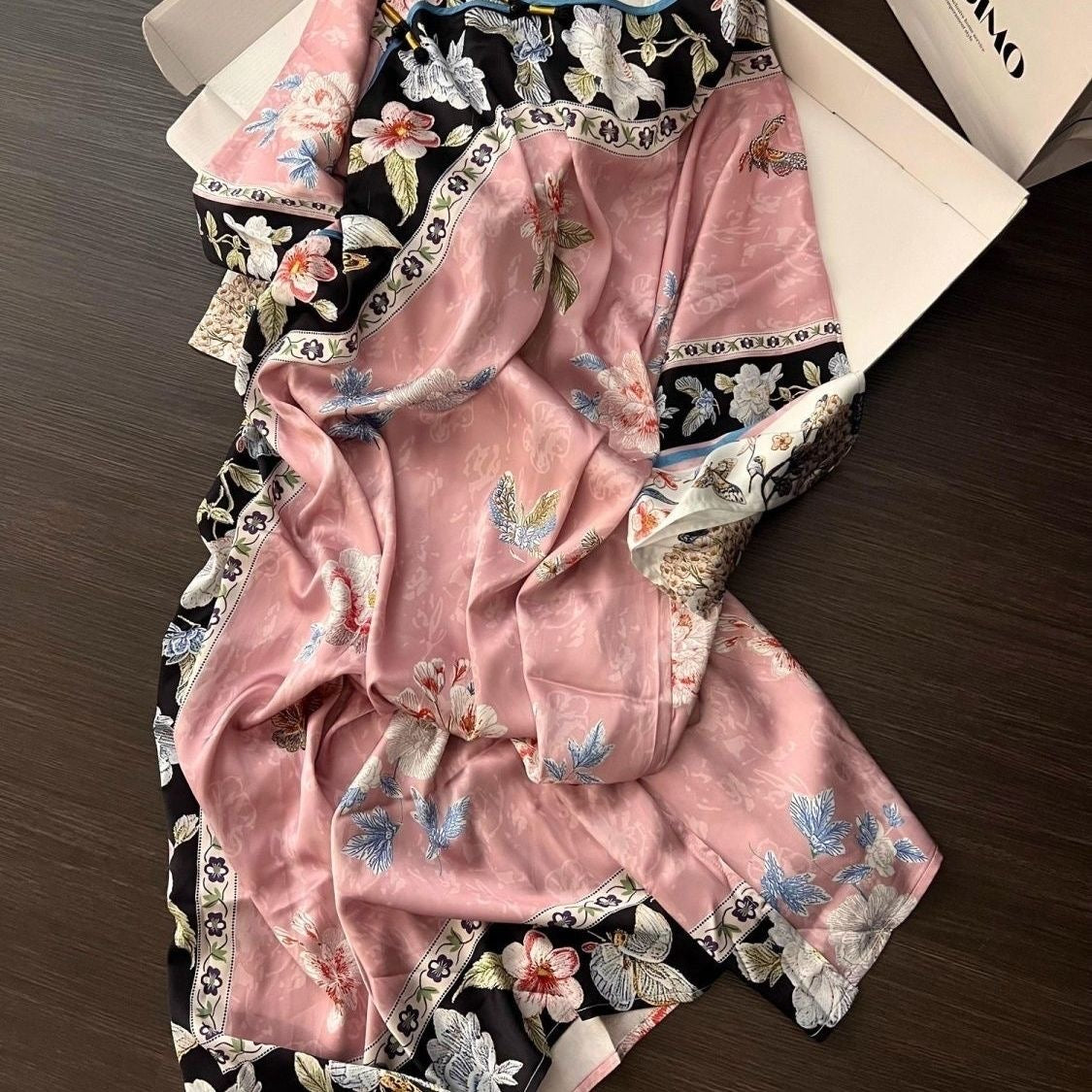 Vintage Floral Short-Sleeve Sleep Dress – Soft Cotton-like, Plus Size L-XL