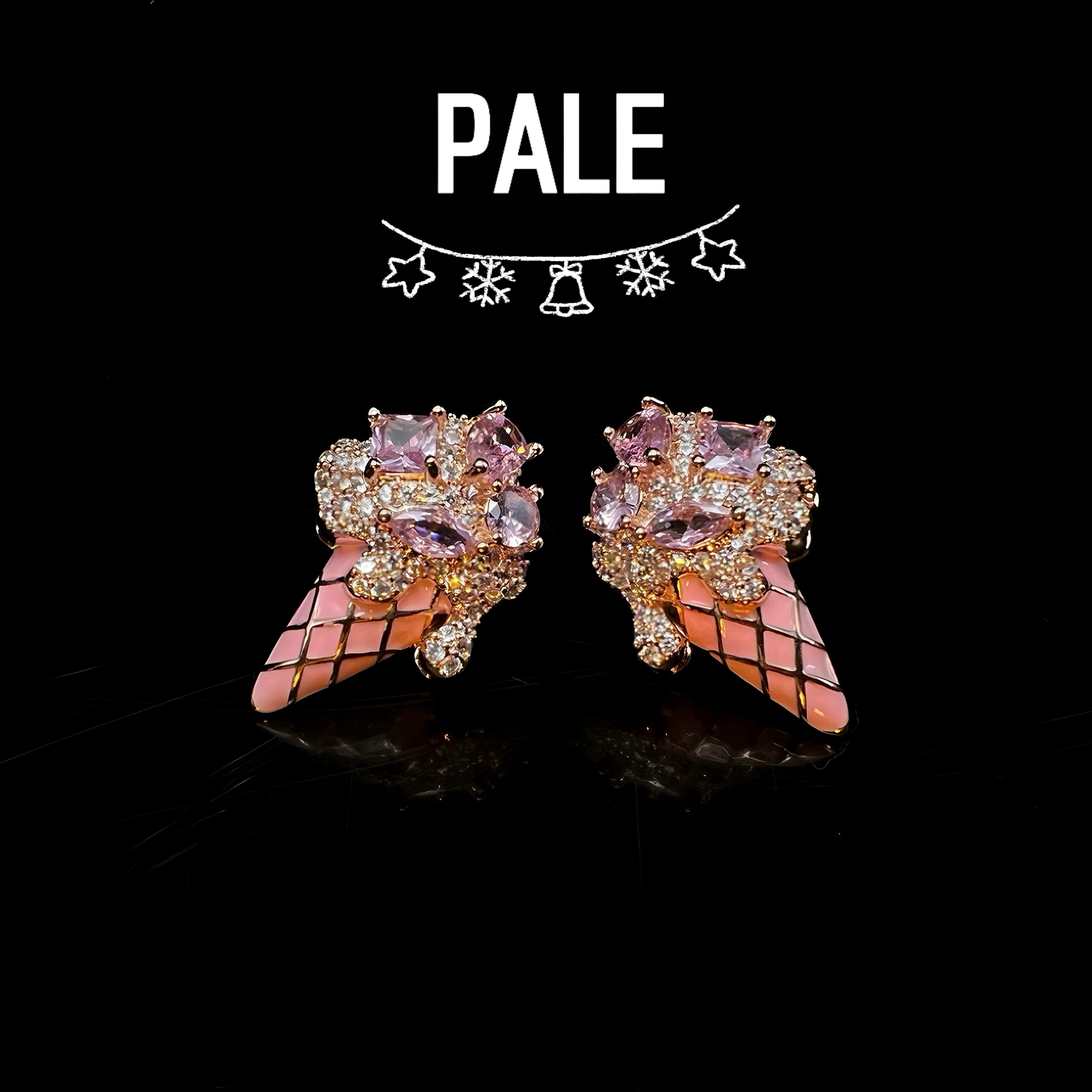 Sweet Treat Jewelry Set | Colorful Ice Cream Cone Earrings & Necklace | Fun & Playful Accessories - Pale Luna Jewelry