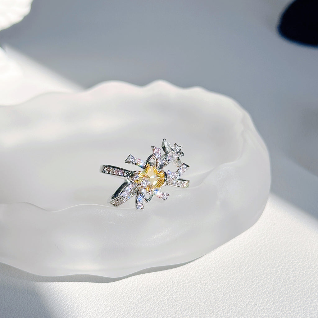 Xavier Birthday Star Ring – Star Trail Design Open Ring for Fans