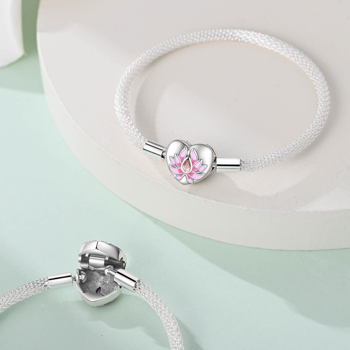 Minimalist Adjustable Chain Bracelet for Charms - Sterling Silver Plated