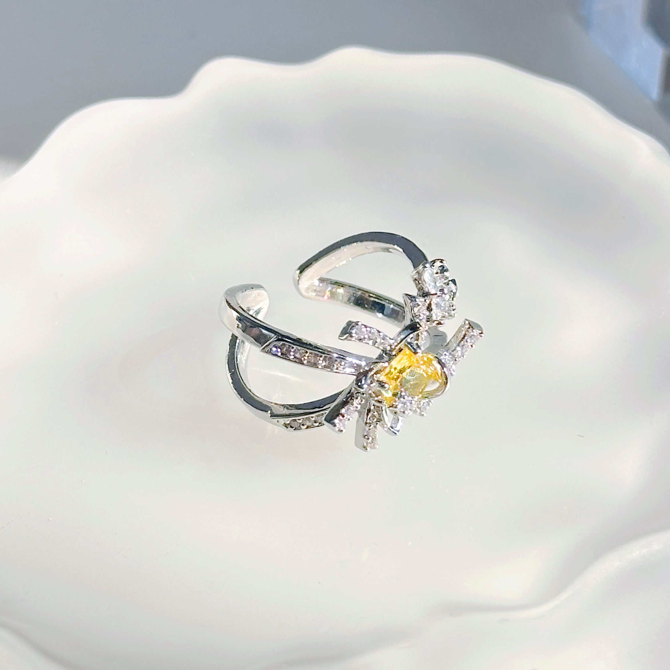 Xavier Birthday Star Ring – Star Trail Design Open Ring for Fans