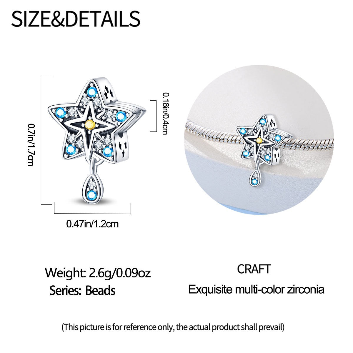 Mystic Tarot Sun & Moon Charm Bracelet – Sterling Silver Plated – Zodiac Energy Jewelry