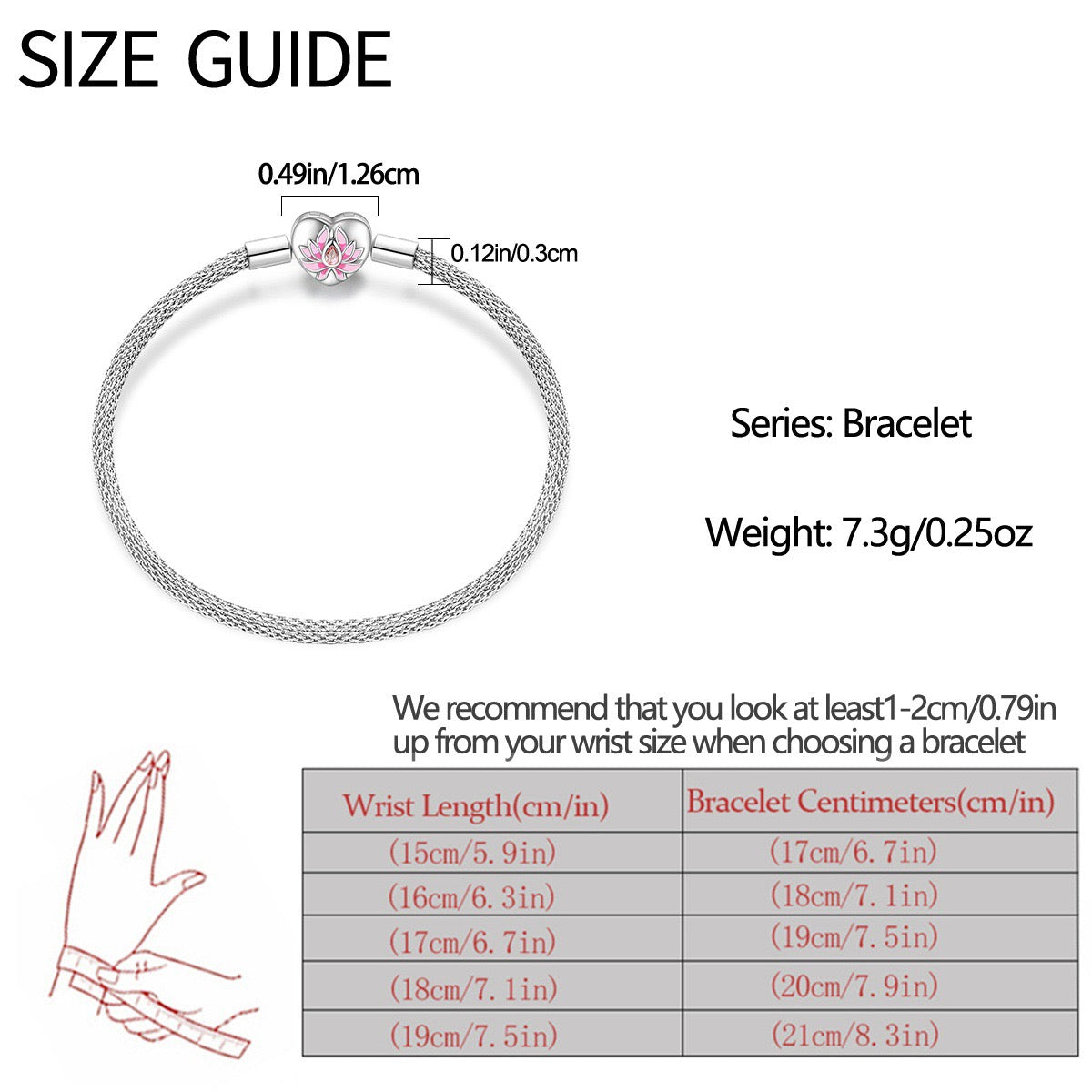 Minimalist Adjustable Chain Bracelet for Charms - Sterling Silver Plated