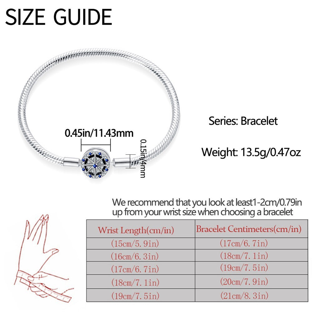 Minimalist Adjustable Chain Bracelet for Charms - Sterling Silver Plated