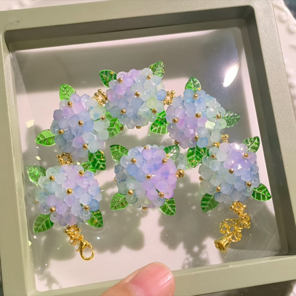 Endless Summer Hydrangea Bracelet – DIY Kit or Finished | 24 Floral Colors