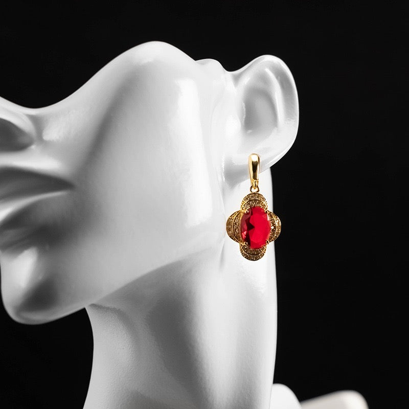 Pale Luna Lumina Trio: Everlasting Zircon Necklace, Ring & Earring Set