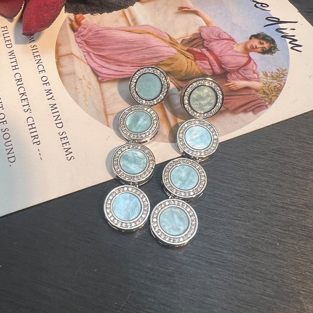 Modern Celestial Jewelry Set - Sphere & Orbit Necklace, Bracelet, Earrings