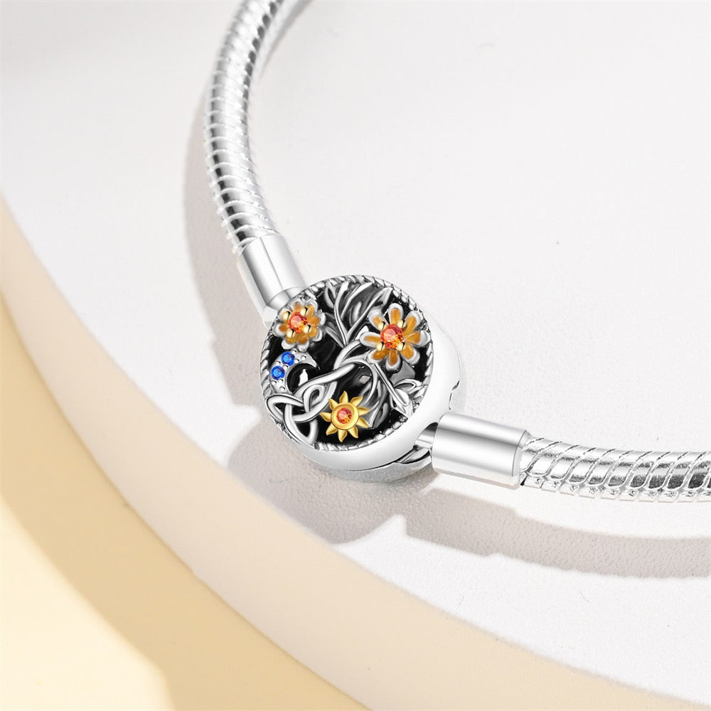 Minimalist Adjustable Chain Bracelet for Charms - Sterling Silver Plated